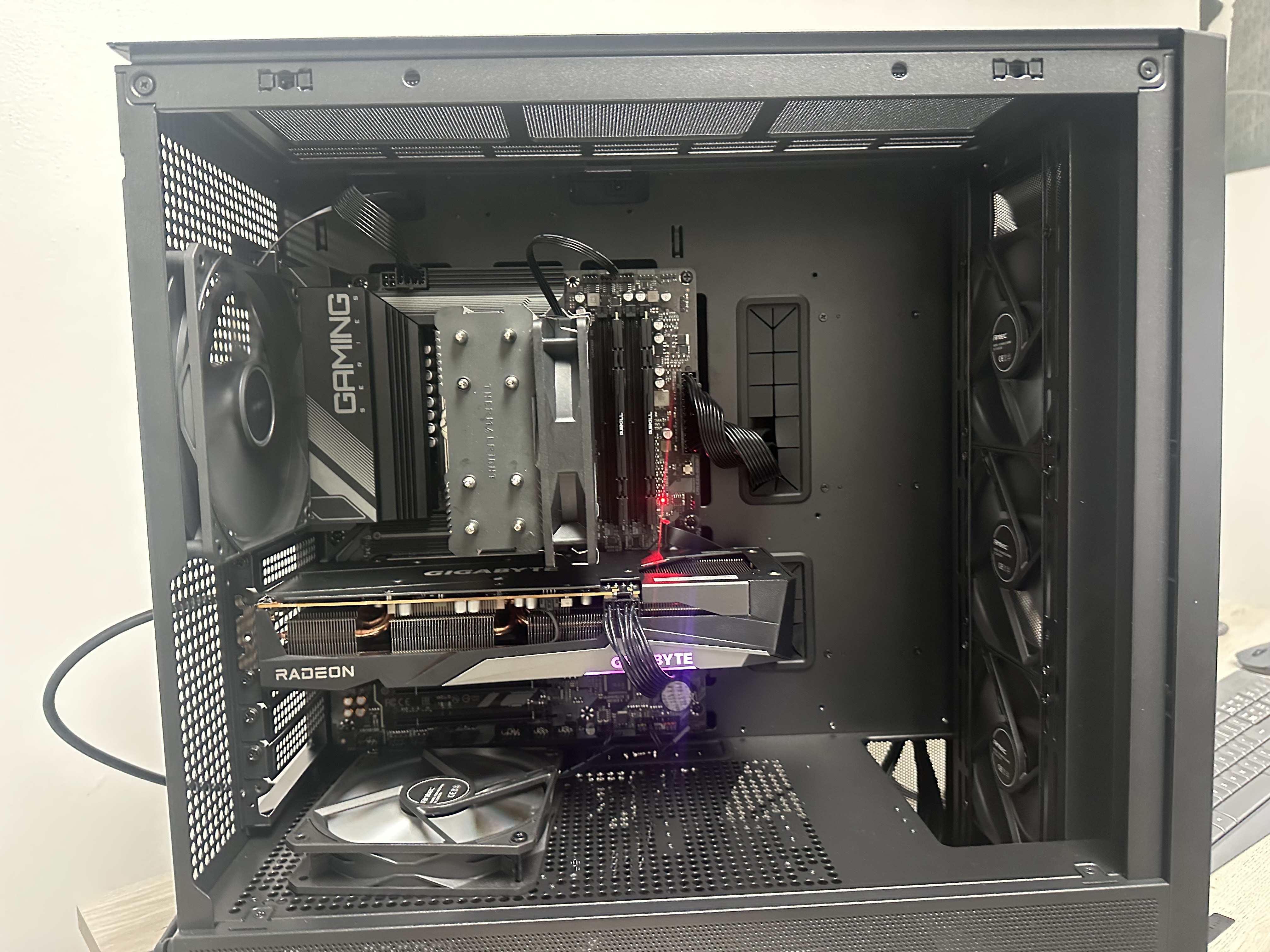 Custom PC build in progress